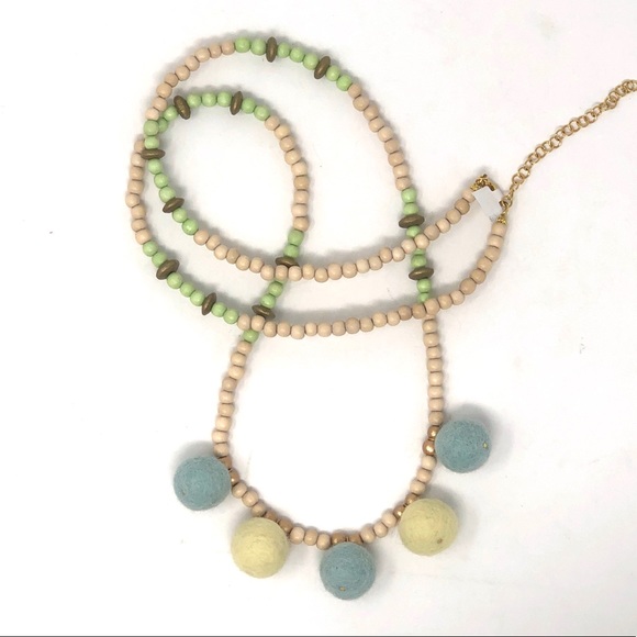 Long Wood Beaded Necklace - Picture 5 of 7